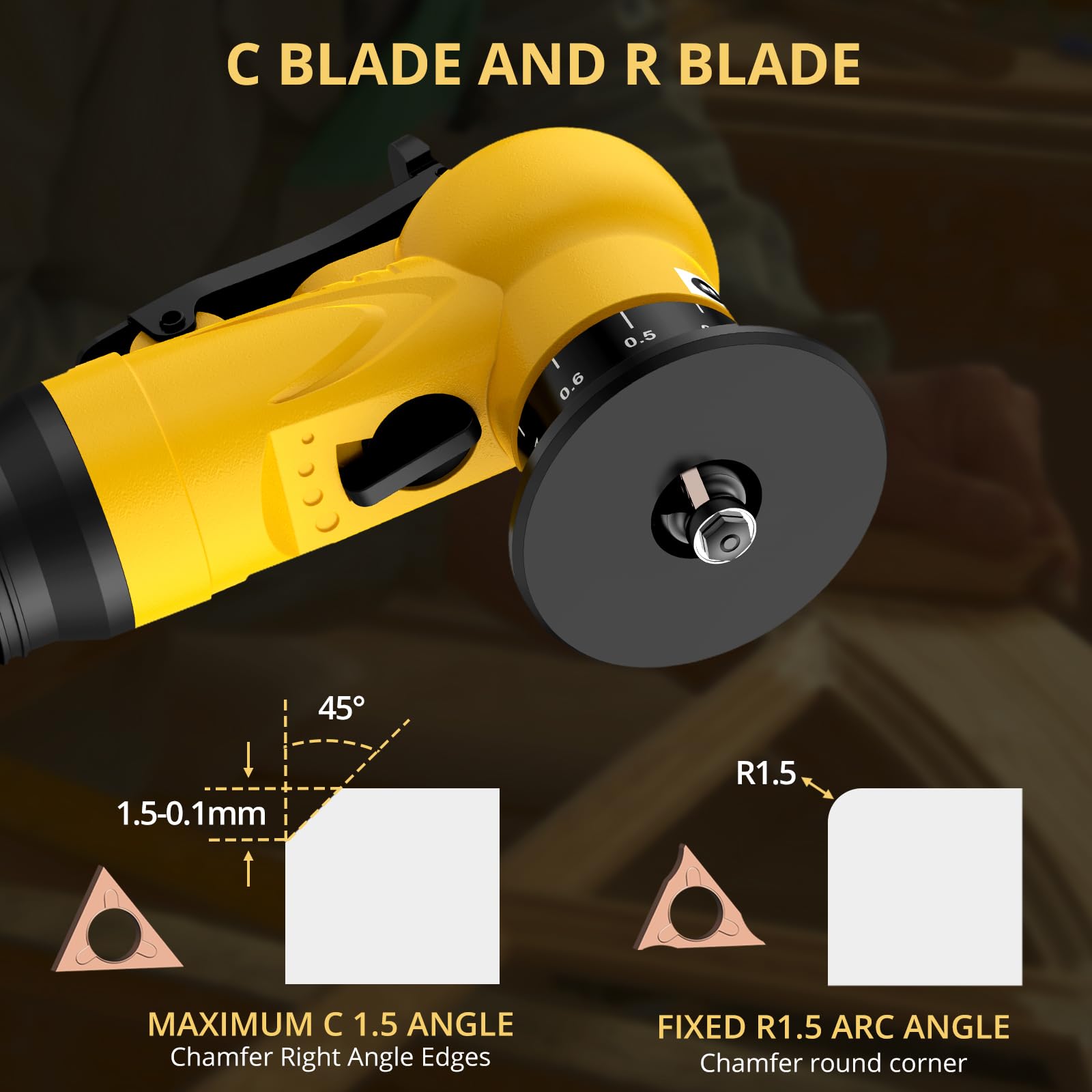 AMTOVL Pneumatic Chamfering Tool - 2-in-1 Blades -4 AMTOVL Pneumatic Chamfering Tool - 2-in-1 Blades -4