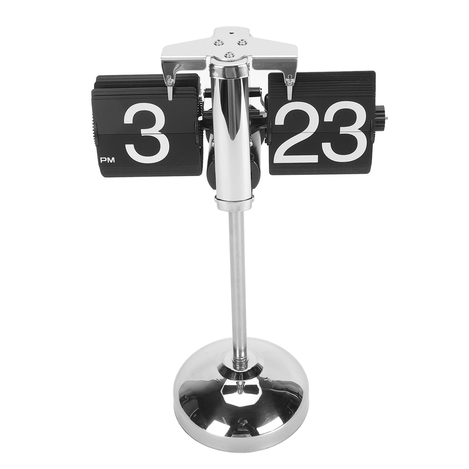 Reloj Digital con Tapa, Barra de Tracción Extensible de Acero Inoxidable, Movimiento de Marcha Atrás Digital Automático, Barra Telescópica de Acero Inoxidable (Black)