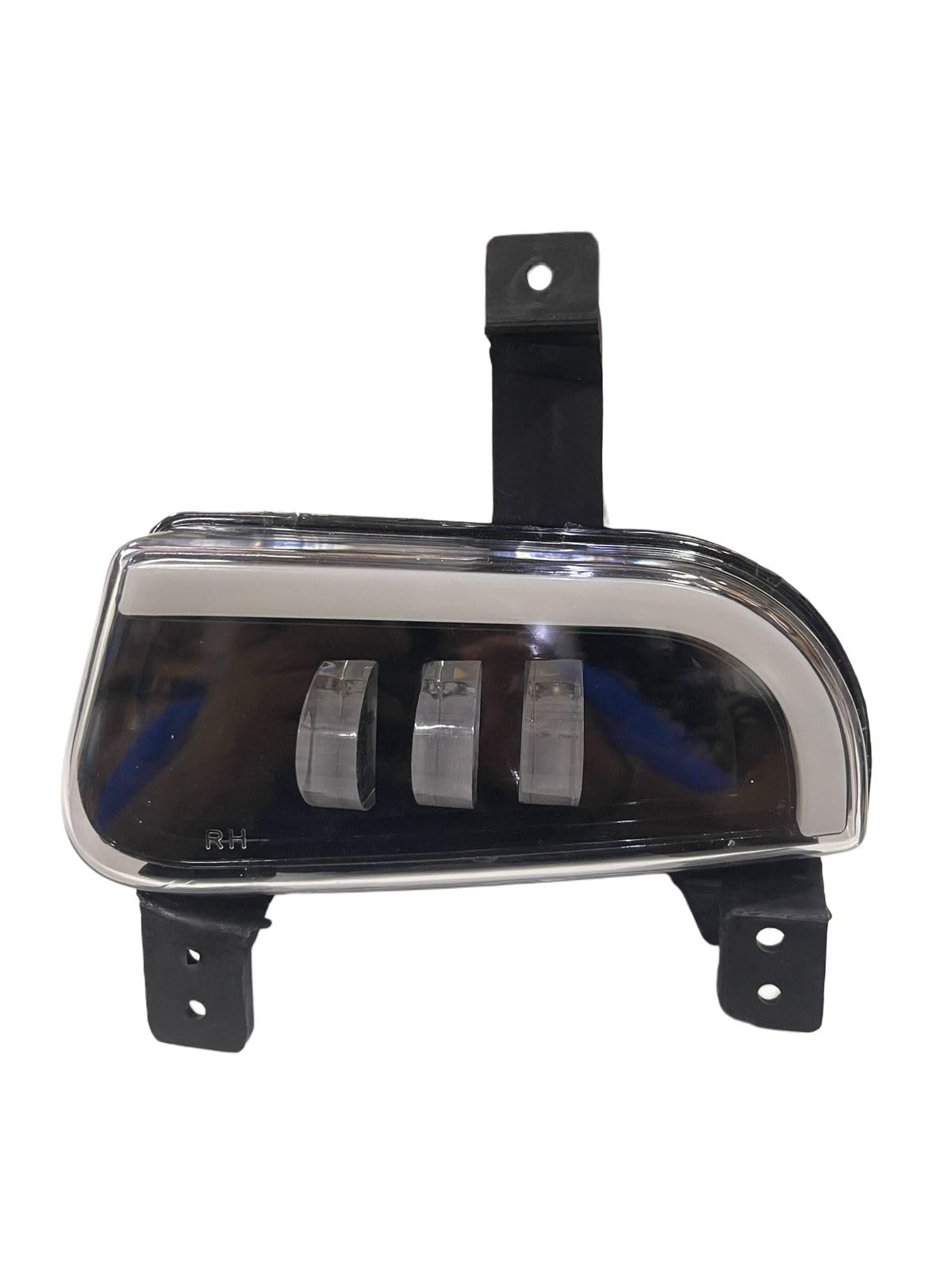 K D LED DRL Fog Lamp Set with Indicator for Mahindra Scorpio Mhawk HARLEY 2008-2017, Black-image-19