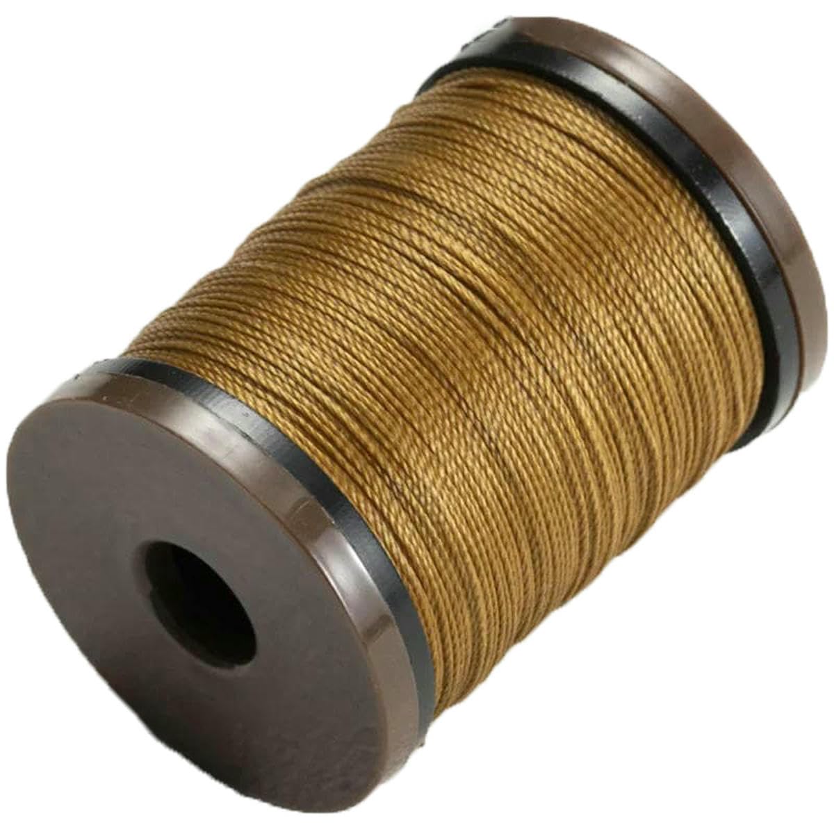 0.4/0.5/0.6/0.8mm Round Waxed Thread for Leather Craft Sewing and Jewelry Handmade Braided Polyester Cord Wax Coated Strings-44- Camel-0.5mm 90m