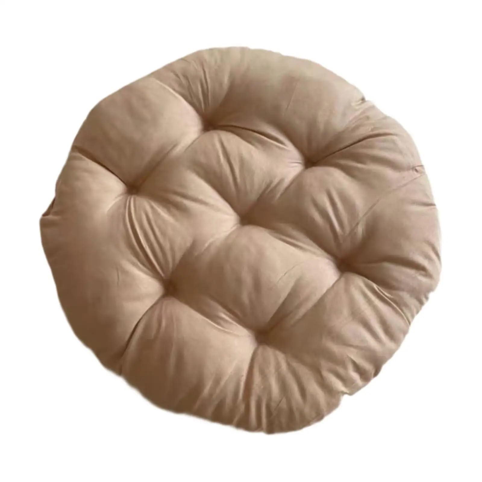 Bflcwstd Beige Egg Chair Cushion Egg Shape Chair Pad Padded Seat Cushion Soft Diameter 40Cm Hanging Patio For Rocking Seats(Beige)