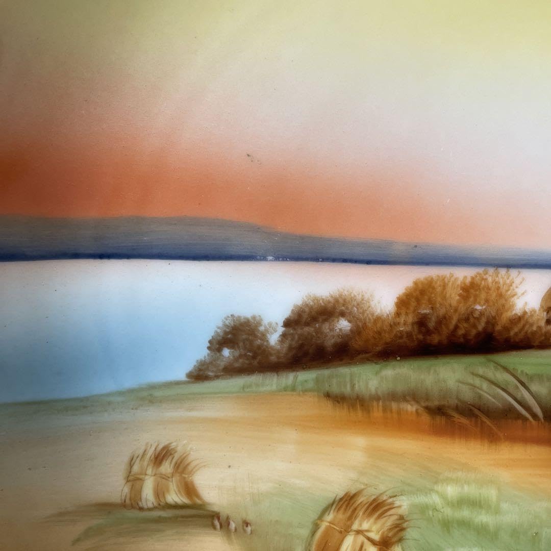 Amazon.co.jp: オールドノリタケ飾り大皿両耳付き1908年英国輸出