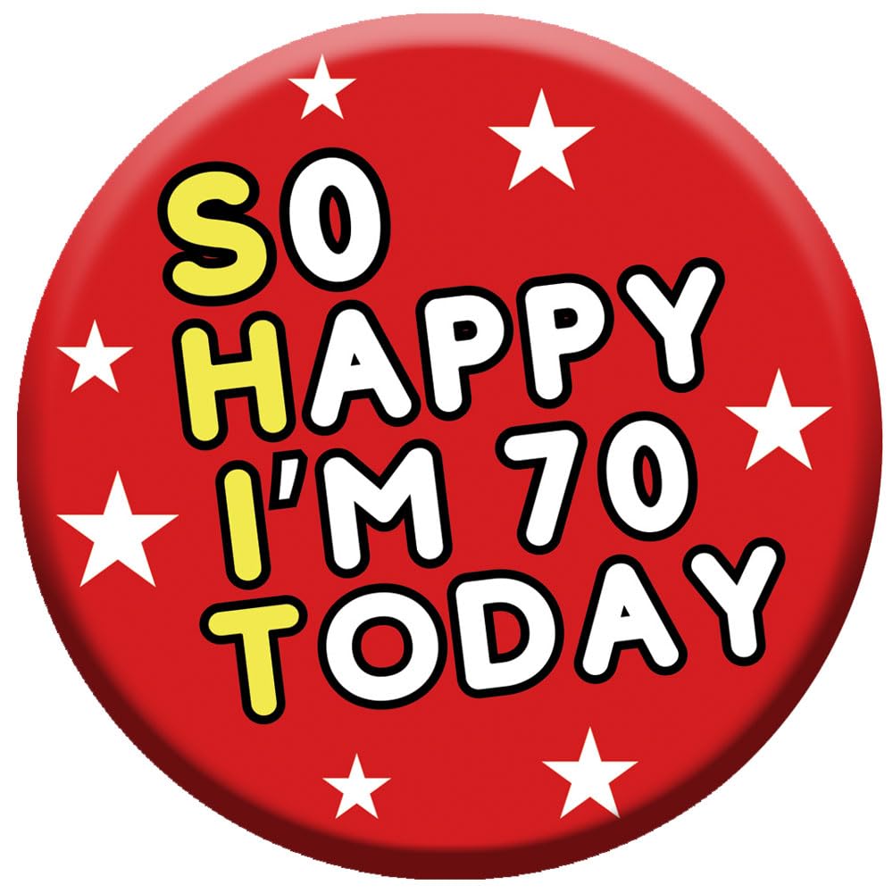 Birthday Badge 76mm With Metal Back - 4