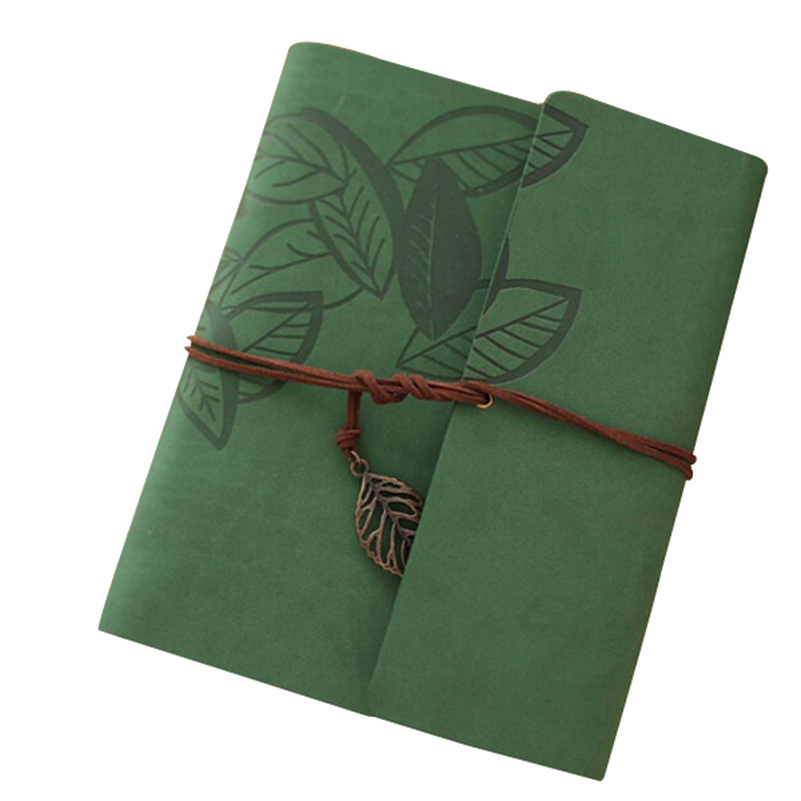 Scrapbook Photo Albums, DIY Retro Wedding Guest Book Roffibable Voyage Memory Book Livre de ferraille pour Femme Maman Fille Fille-ami,Vert,18 * 22cm