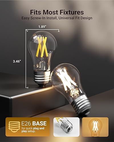 Miniatura 4 de Sunco - Paquete de 2 bombillas LED A15 regulables para electrodomésticos de refrigerador, equivalente a 8 W 60 W 4000 K blanco frío, 800 LM, base