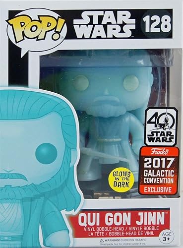 Funko POP! Star Wars - Qui Gon Jinn (holográfica) Star Wars Galactic Convention 2017!