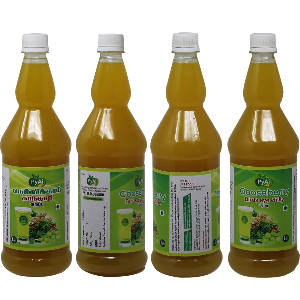 PyAi Nellikai Kanthari Milagai Syrup Amla Birds Eye Chili Juice(4L) (B0CG3H7ZCQ) Amazon Price History, Amazon Price Tracker