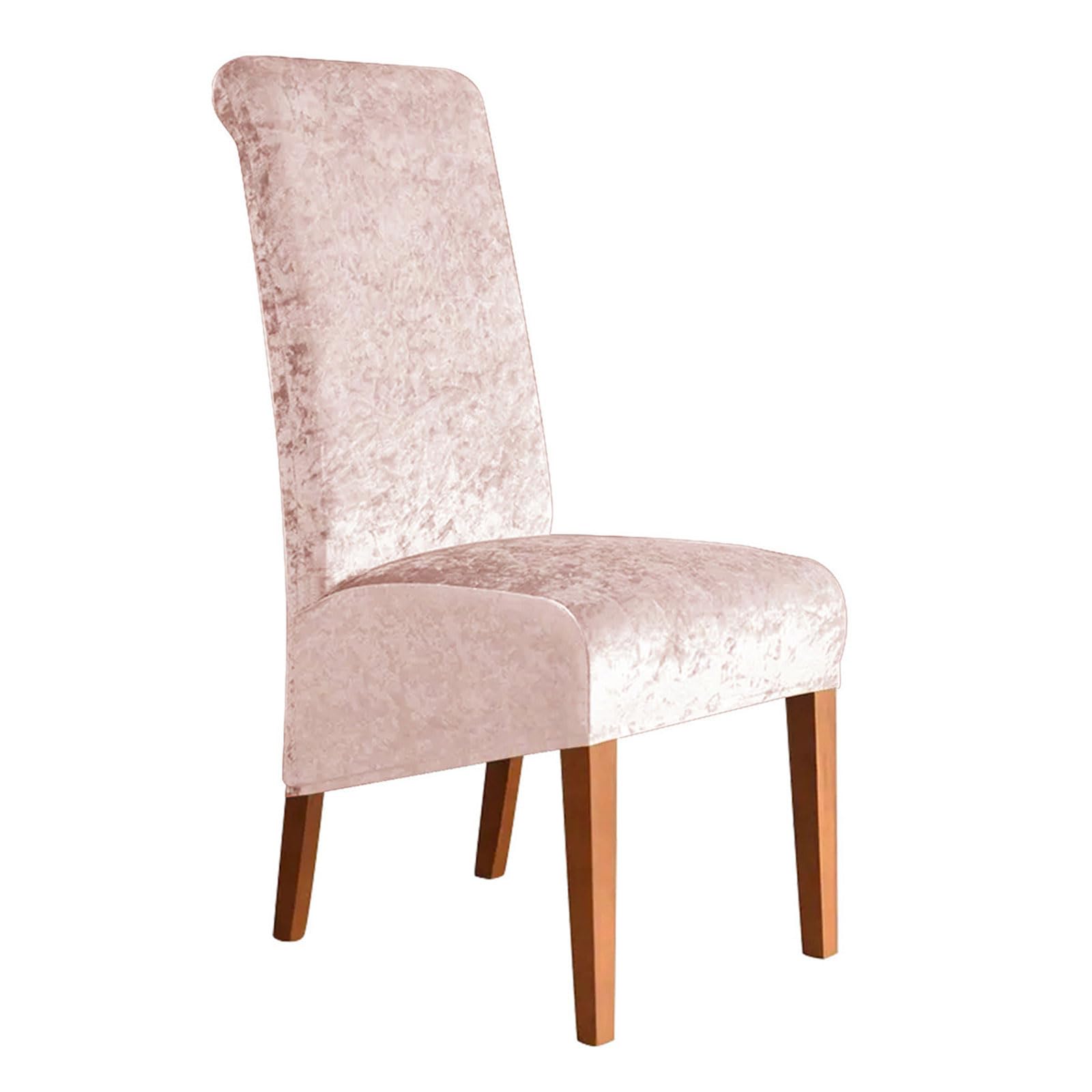 GTYLF Velvets Dining Chair Covers Stretch Chair Slipcover, Velvets Slipcovers Seats Slipcover for Dining Room Stretchable Seats Covers