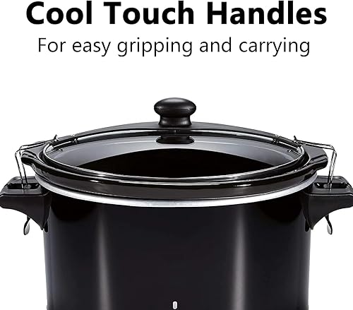 Miniatura 4 de Olla de cocción lenta extra grande de 10 cuartos de galón, olla de cocción lenta con tapa, para personas de tamaño familiar de más de 8 años, para