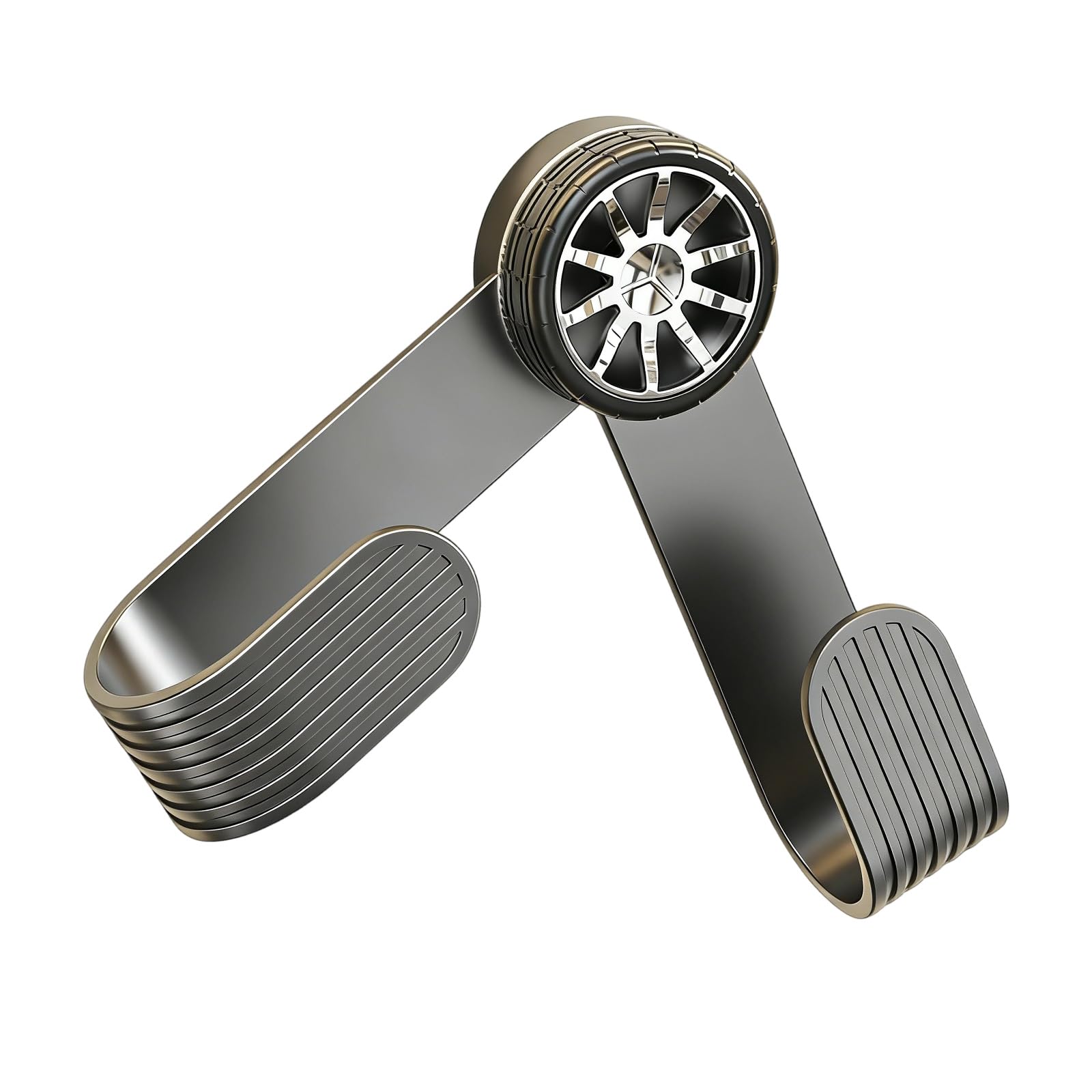 Piceioep Space Saving Adjustable Pots Lid Rack Suction Cup Wall Mount Drillless Decorative Wheel Pattern Hanger Kitchen Decors Pots Lid Holder Wall Mount