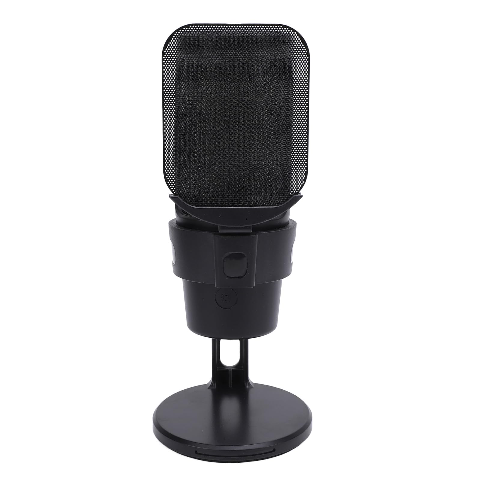 Microfono USB da Gioco Microfono per PC con Regolazione del Guadagno del Volume per Podcast Video Streaming per PC, Registrazione Elettronica in Metallo da Gioco Dal (Nera)