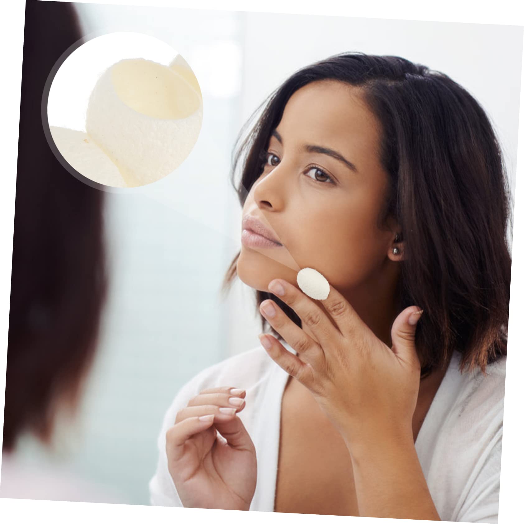 minkissy 300 Piezas Exfoliante De Puntos Negros Exfoliante Para El Cuidado De La Piel De Seda De Belleza A7 Limpieza De Seda Natural