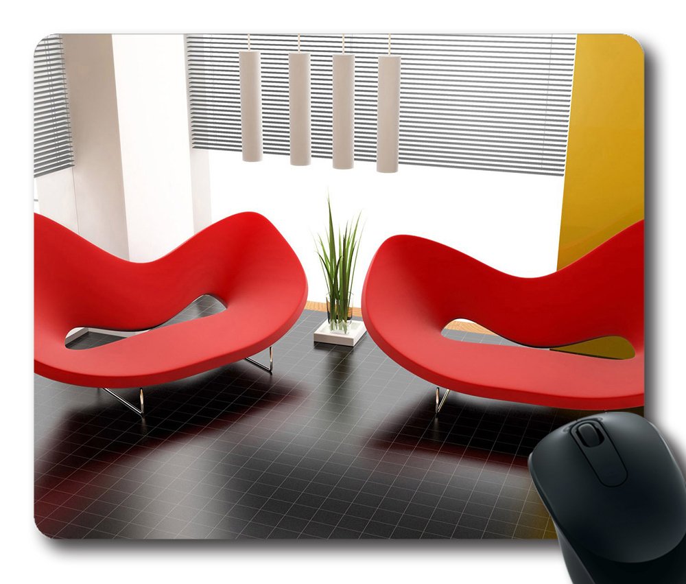 Mouse Pad Oblong Shaped Mouse Mat Beautiful Furniture Sofa Bed Personality Decoration 3 Design Natural Eco Rubber Durable