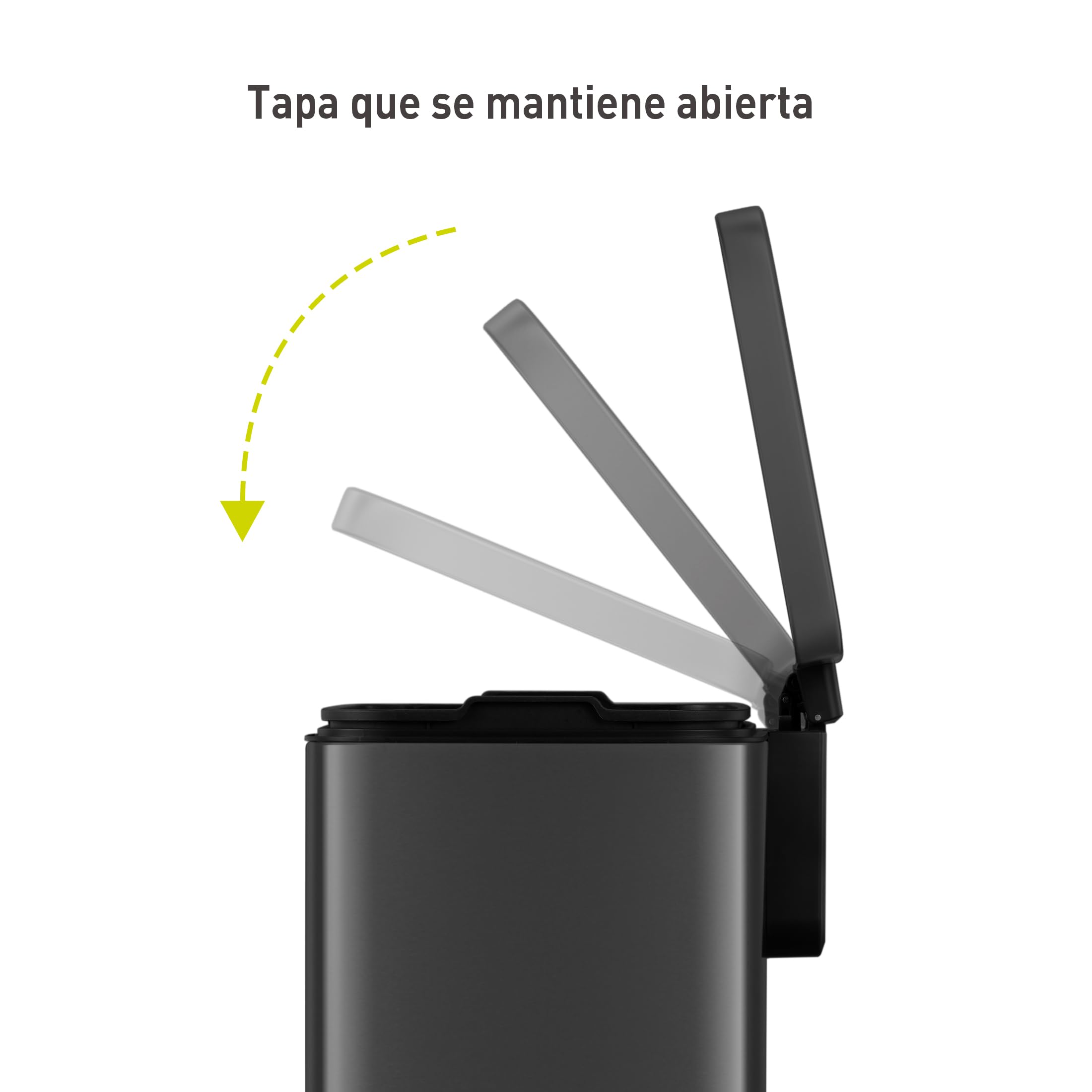 EKO Madison Cubo de Basura Cocina 30L con Pedal | Acero Inoxidable Antihuella y Cierre Suave | Papelera Compacta con Bolsas Incluidas | Diseño Elegante y Robusto