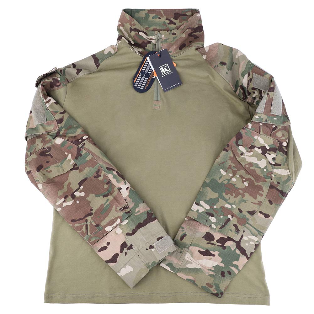 Chemise de combat tactique G3 pour homme avec coudières, chemise tactique militaire, extérieur, airsoft, combat, chasse