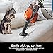 Shark HV302 Rocket Pet Corded Stick Vacuum, Lightweight with Swivel Steering for Carpets & Hard Floors, Converts to Hand Vacuum, Includes Crevice Tool, Pet Multi-Tool & Precision Duster, Orange