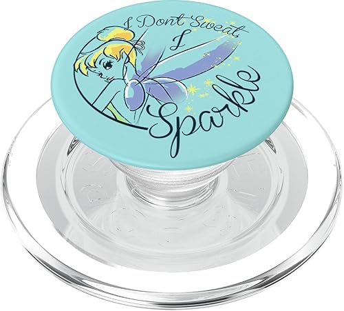 Miniatura 7 de Disney Peter Pan Tinkerbell I Don't Sweat I Sparkle PopSockets PopGrip estándar