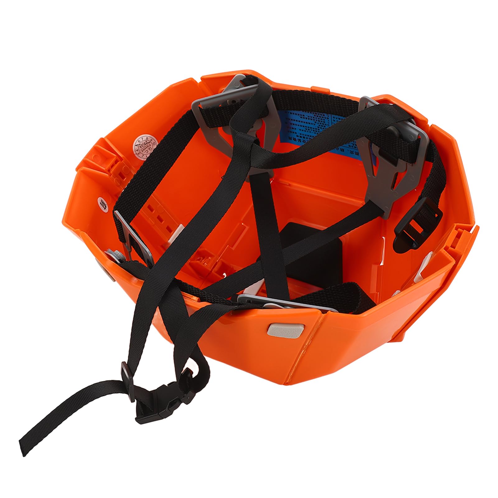 Casco Plegable para Exteriores, Casco De Seguridad Ajustable, Sombrero De Protección para La Cabeza De Plástico, Casco Deportivo Portátil para Montar En Scooter, Trabajo Aéreo, Entrenamiento(Naranja)