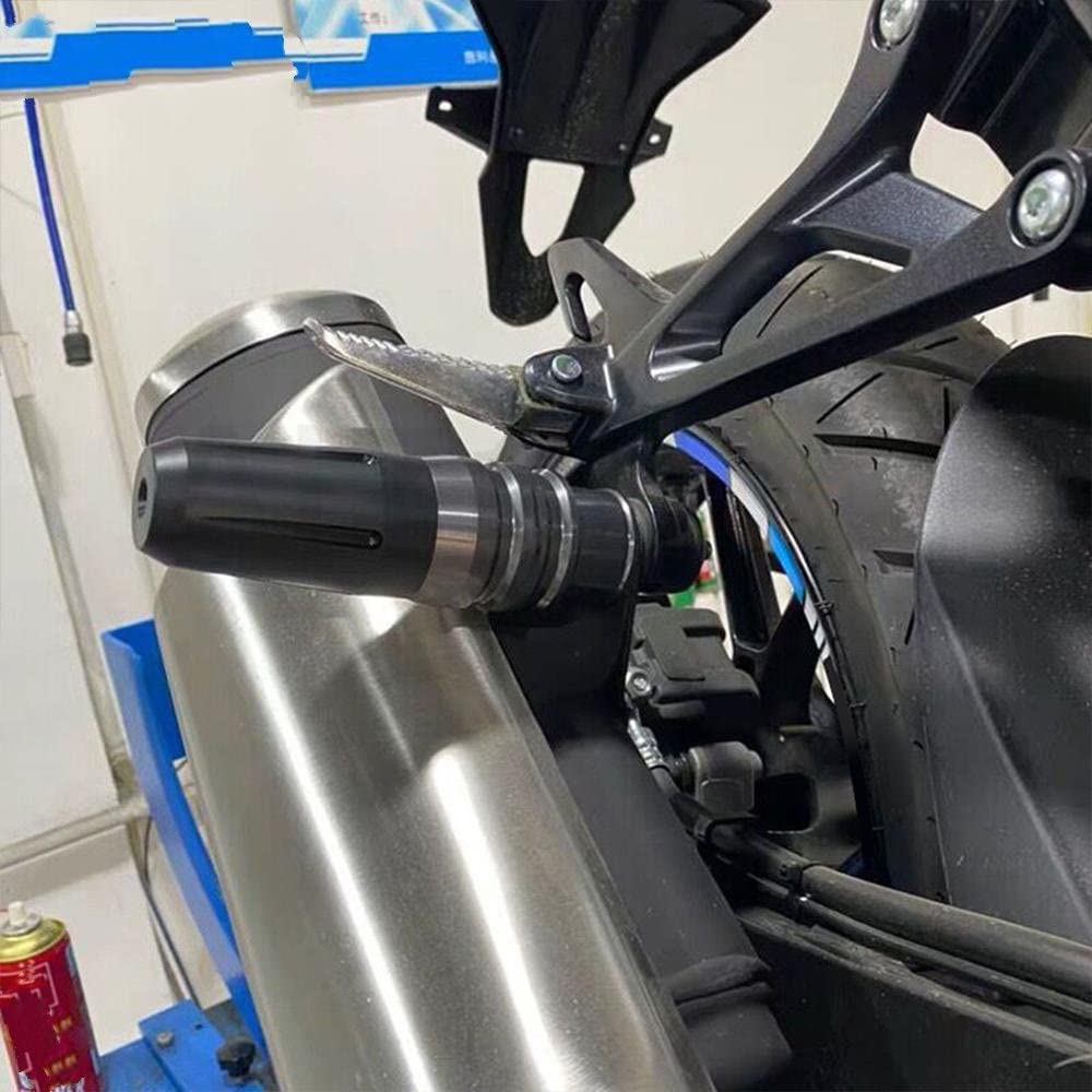 Topes Anticaida Protector contra Choques Motocicleta para para Tuareg660 Piezas Repuesto Reemplazables Anticaídas Accesorios para Evitar Arañazos Protección anticaída(Negro)