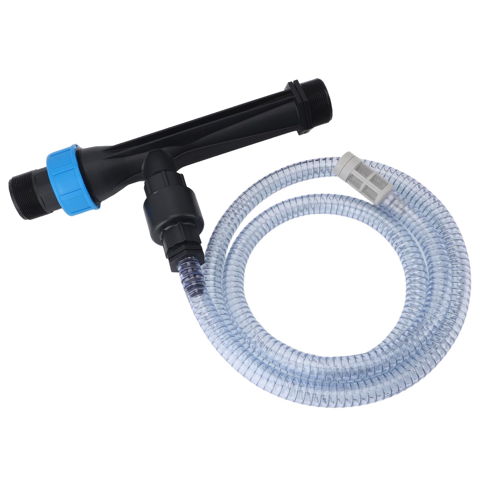 Ejoyous Iniettore di Fertilizzante per Irrigazione a Goccia Dispositivo Iniettore Miscelatore di Fertilizzante in Plastica con Valvola di Ritegno e Tubo dell'acqua Design Ad Alto Flusso in un Unico