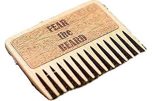 "Fear the Beard" - Natural Handmade Wooden Beard Comb for Men