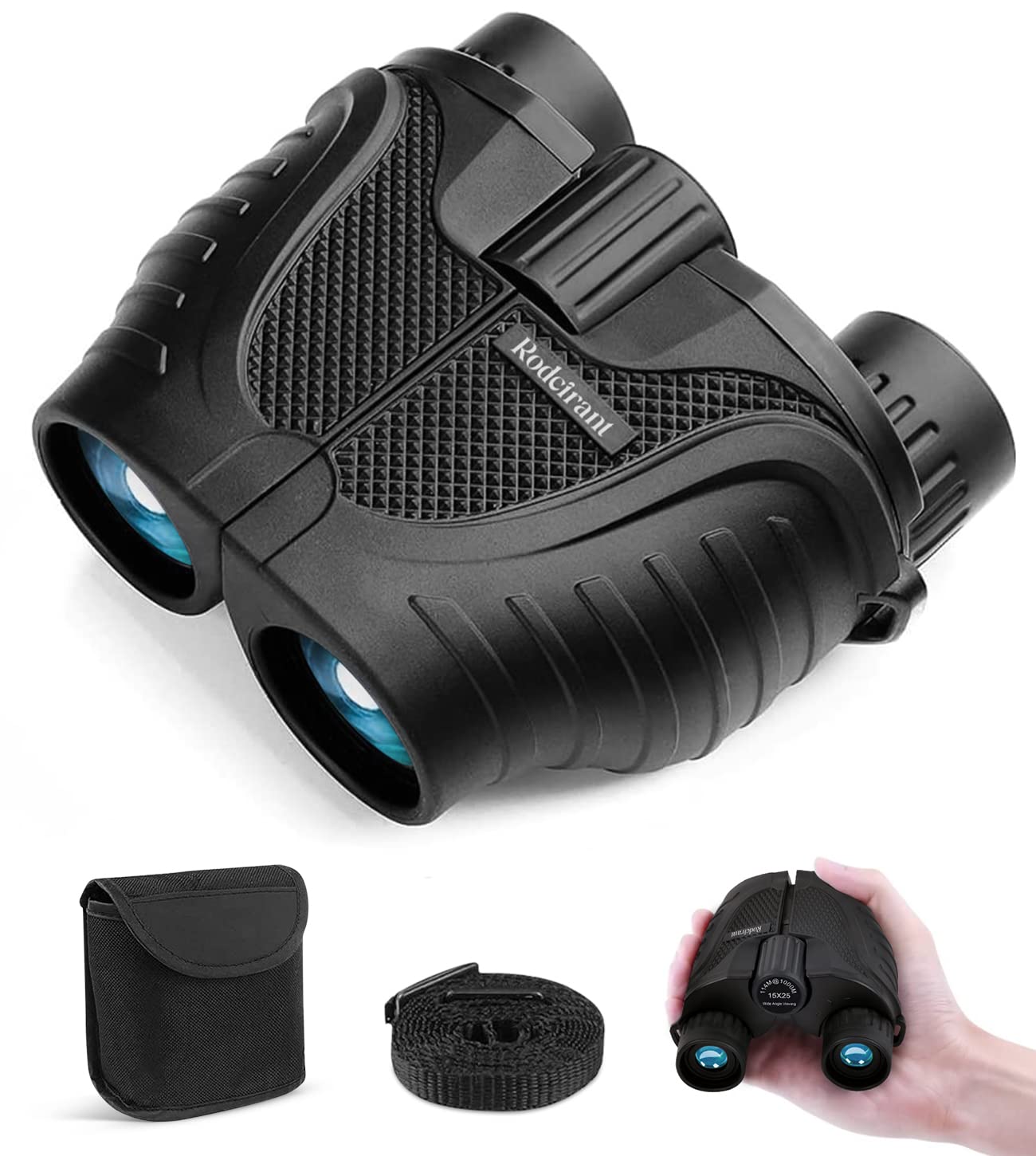 Binoculars 15x25 for Adults,Waterproof Binoculars with Low Light Night Vision, Durable & Clear Binoculars for Sightseeing,Concerts and Bird Watching