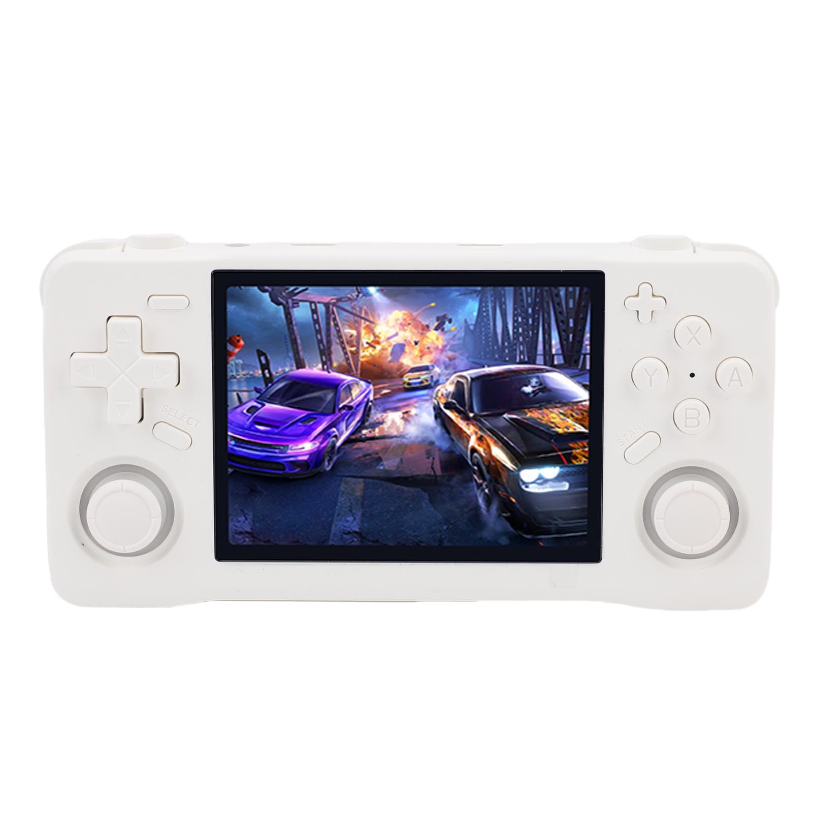 Bewinner Retro-Handheld-Spielekonsole, 3,5-Zoll-HD-Bildschirm, RK3326 64-Bit-Konsole mit 4000-mAh-, tragbarer Gaming-Player für N64 GBA SFC, unterstützt mehrere Emulatoren (128GB)