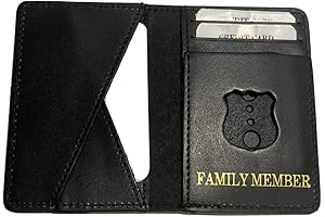 NYPD Police Badge Thin Blue Mini Badge and ID Holder