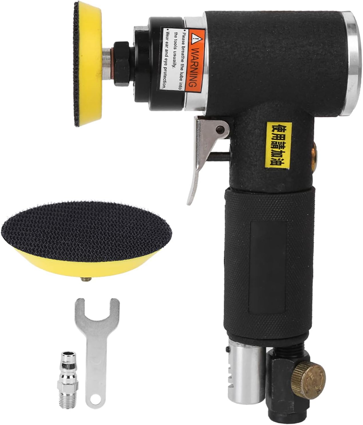 Pneumatic Grinding Machine, Pneumatic Polisher and Air Sander with Adjustable Speed, Double Rotation for Smooth Polishing, Waxing and Sanding Tools for Auto Body Work