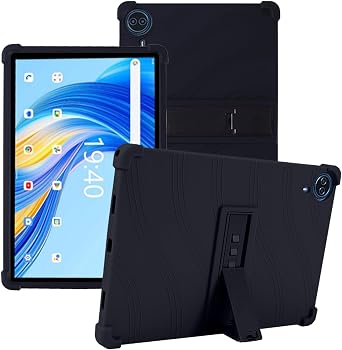 Case for Callsky-Tab Ctab 14 Tablet, Friendly Soft Silicone Adjustable Stand Cover for Callsky-Tab Ctab 14 Tablet Black