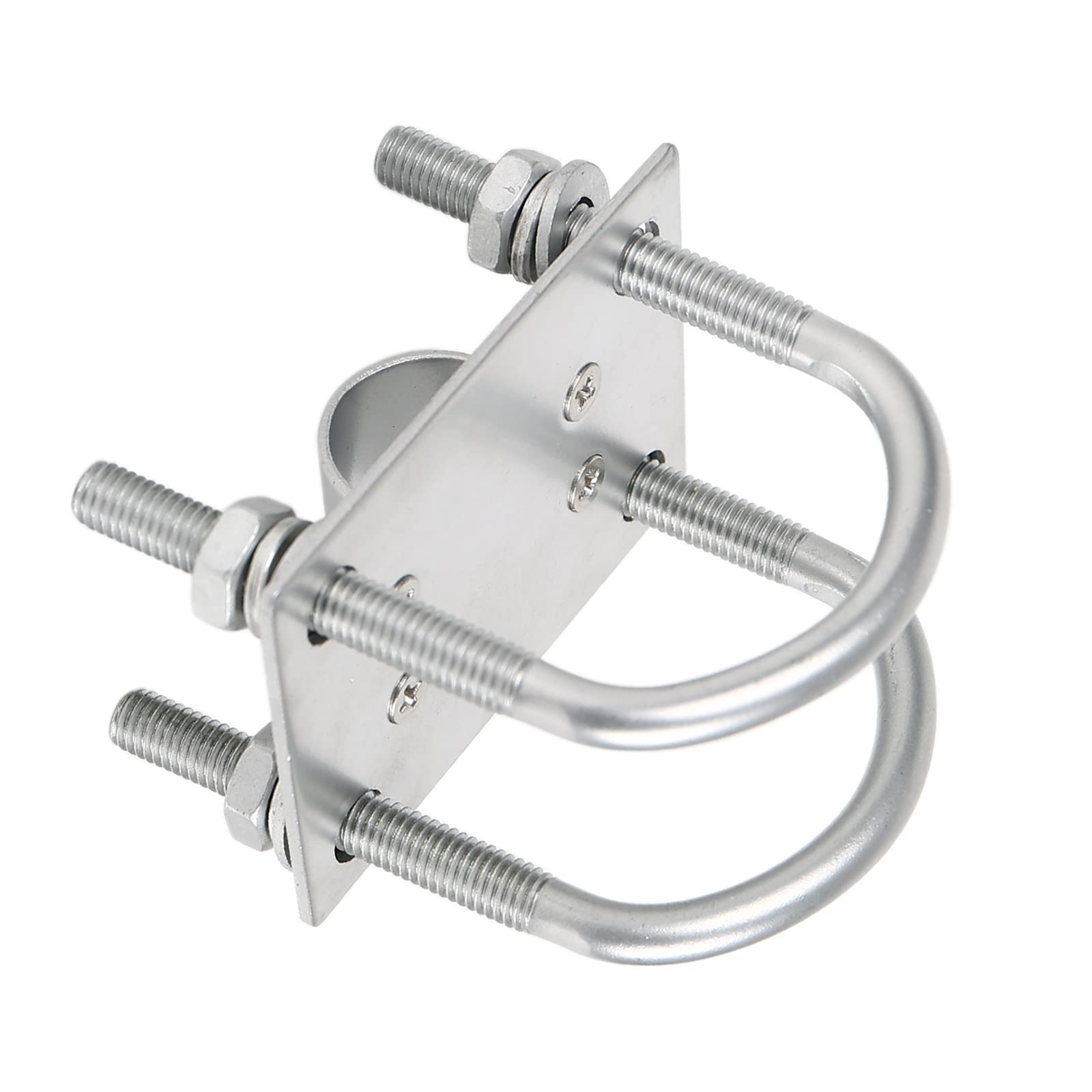 Maszt antenowy, uchwyt zaciskowy z bolcami U, zestaw mocujący, M8, płyta zaciskowa, montaż rurowy, sprzęt do anteny Lora, Helium Miner, antena WiFi, antena 4G LTE, antena TV
