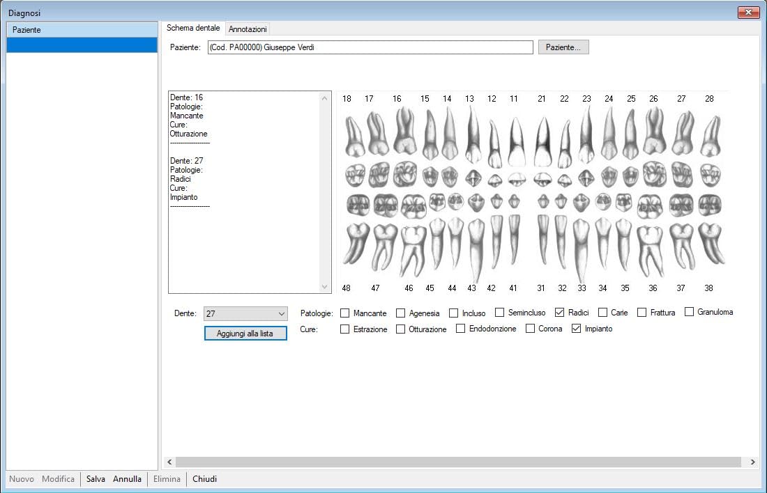 Progetto Dentista 9 - il software gestionale per l'attività dello studio dentistico