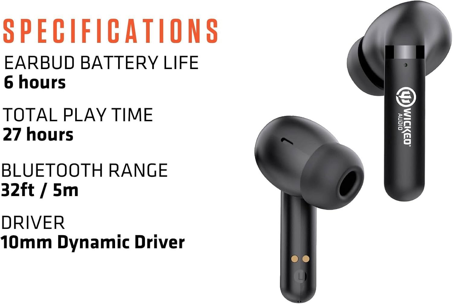 Wicked Audio Mojo 500 Specifications