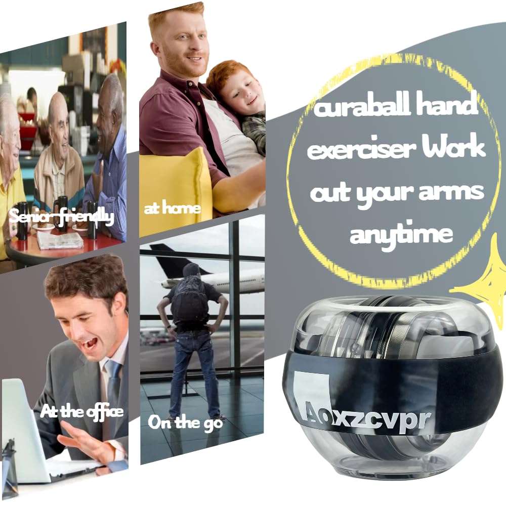 Palla Giroscopio A Led Sfera Per Allenamento Polso Palle Giroscopica Power Gyro Ball Bilanciere