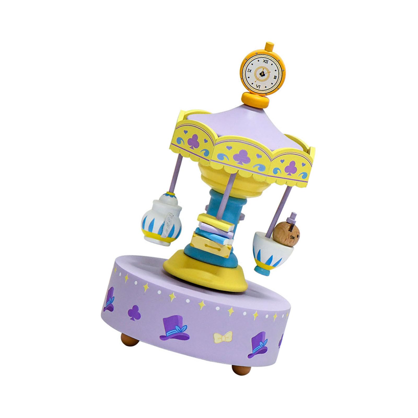 Carillon in legno con melodie classiche rotanti, per la cameretta dei bambini, regalo di compleanno