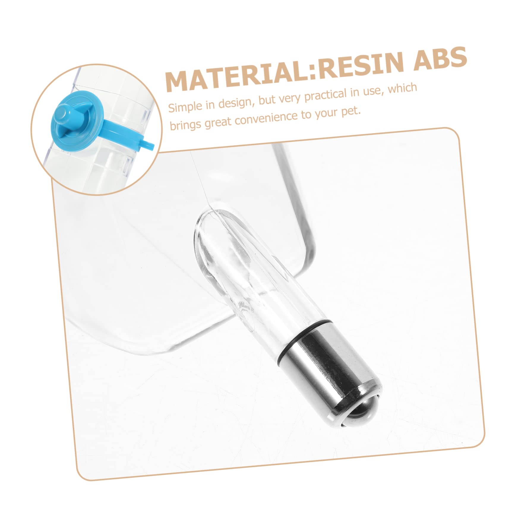 Abaodam Hanging Pet Water Bottle Dispenser for Dogs and Cats Leak Design for Cage Use No Skid Fixing Hook Convenient Hydration for Pets