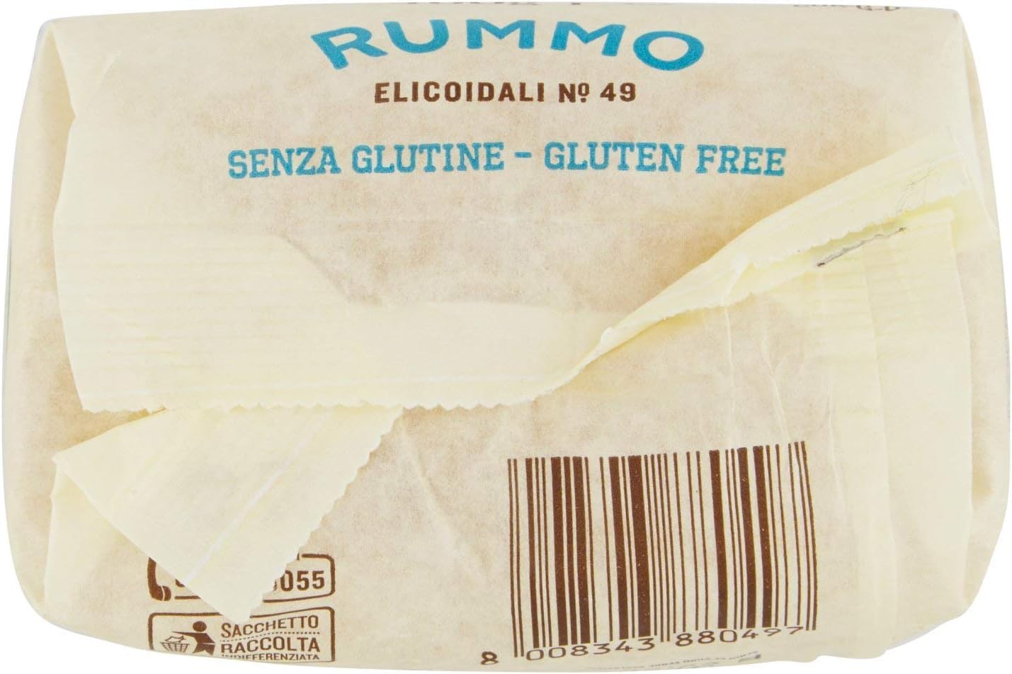 Italian Gourmet Elicoidali N49 Pasta senza Glutine glutenfrei 20 x 400g | Mais-Reis-Rezeptur, trafilata al bronzo, bissfest für Saucen und Aufläufe, Gesamtnettogewicht 8 kg + Kostenlos Polpa 400g