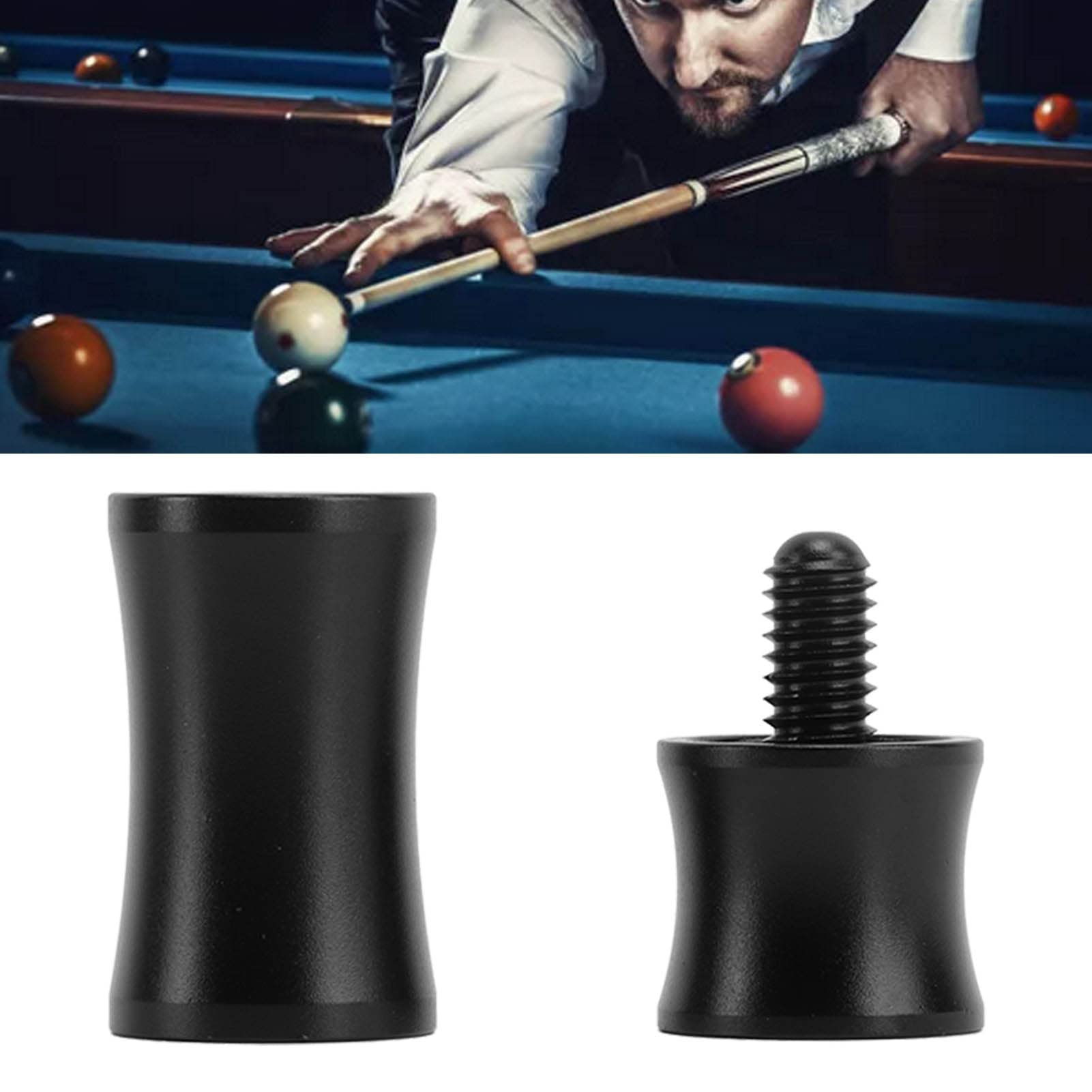 Pool Joint Protectors, Wearproof Lightweight Aluminum Alloy Billiard Stick Joint Protectors for Outdoor (2255 (5/16-18 Teeth))