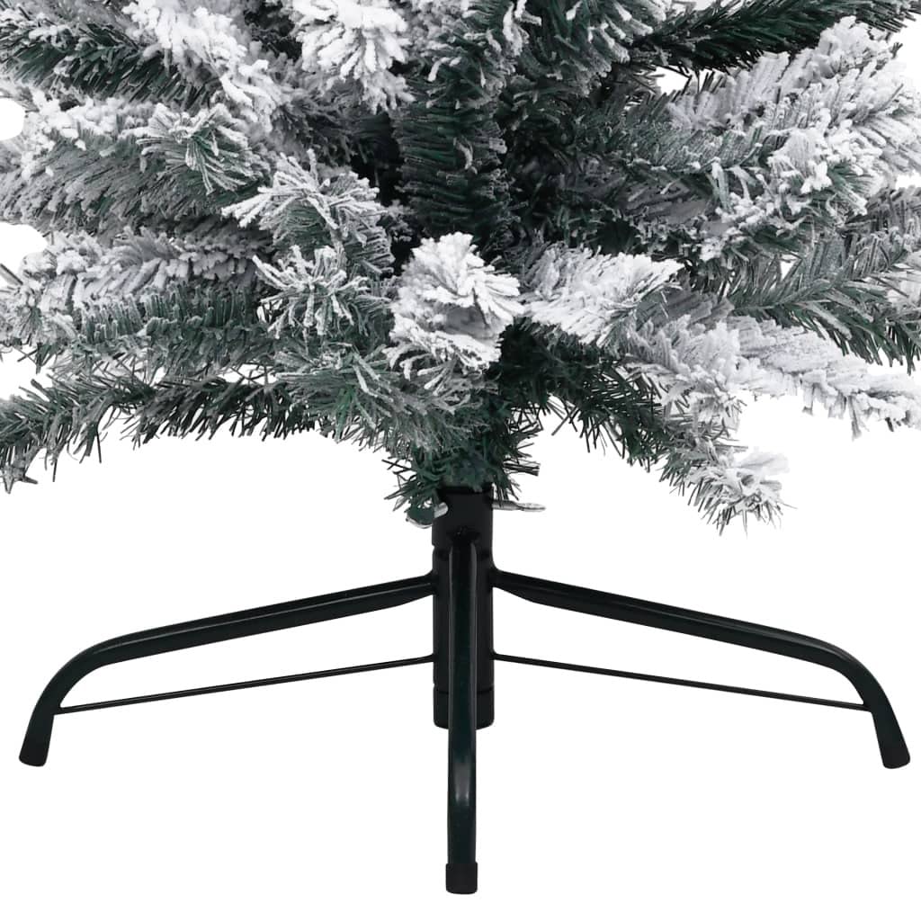 Sapin De Noël Artificiel Avec 300 LED Blanc 240 Cm PVC Et Acier VidaXL