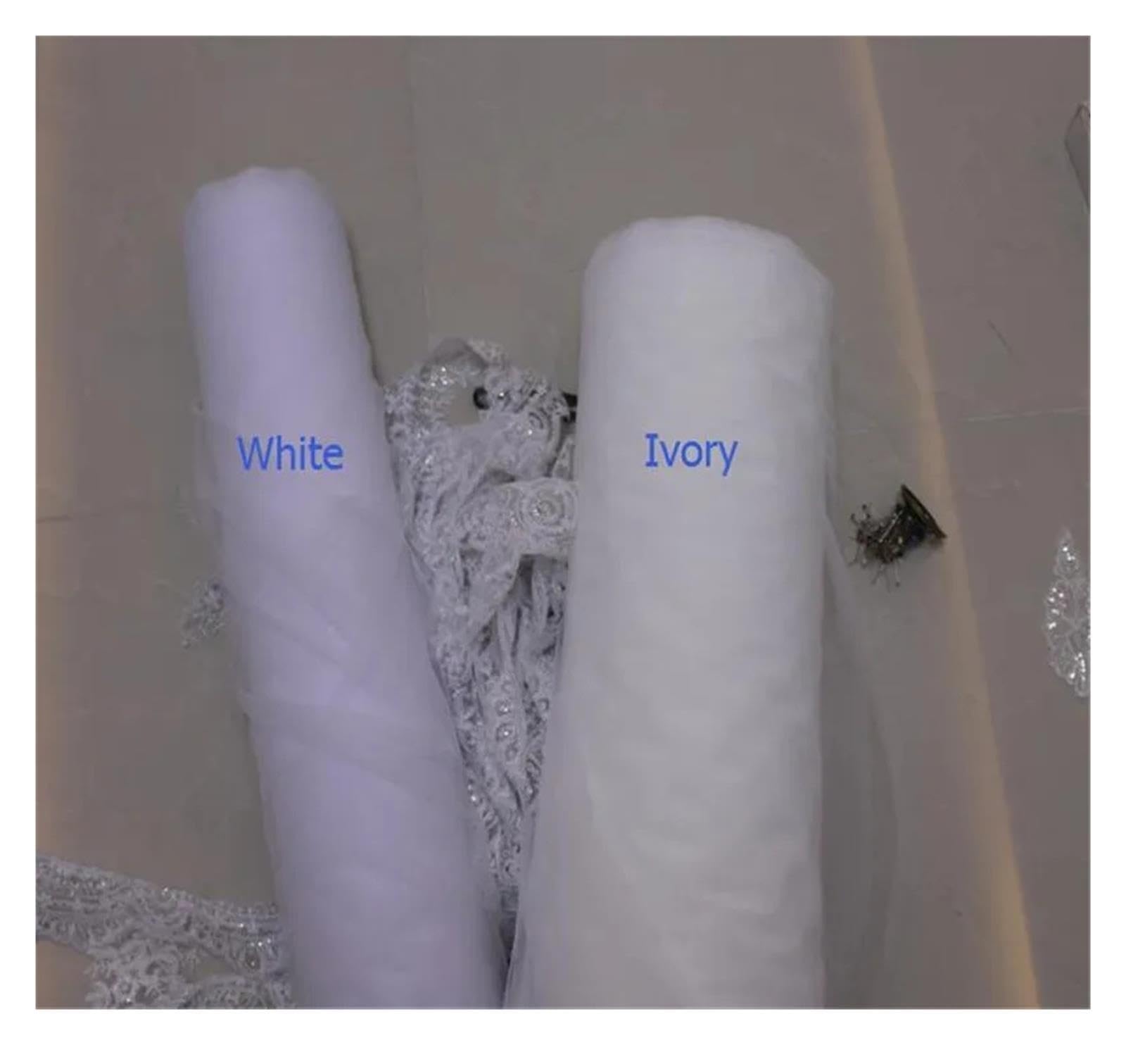 Velo da sposa con applicazioni Fiori 3D Perle Veli
