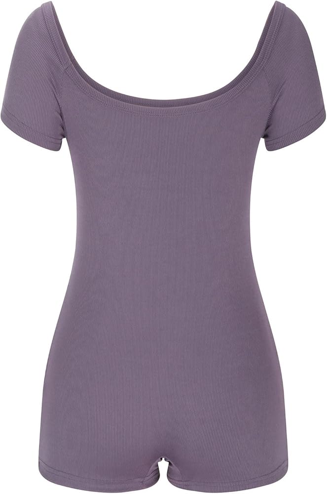 Romper for Women, Button Down T Shirt Bodysuit Summer Sexy V Neck