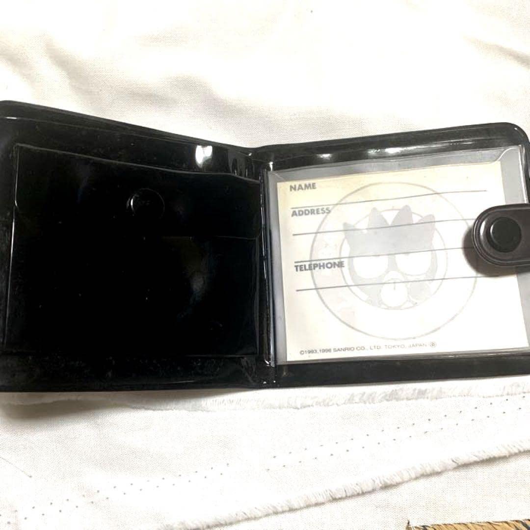 バッドばつ丸 財布 レア サンリオ - ̇̽♔ ͙̊ 🖤バッドばつ丸￤三つ折財布🖤 ̇̽♔ ͙̊ の