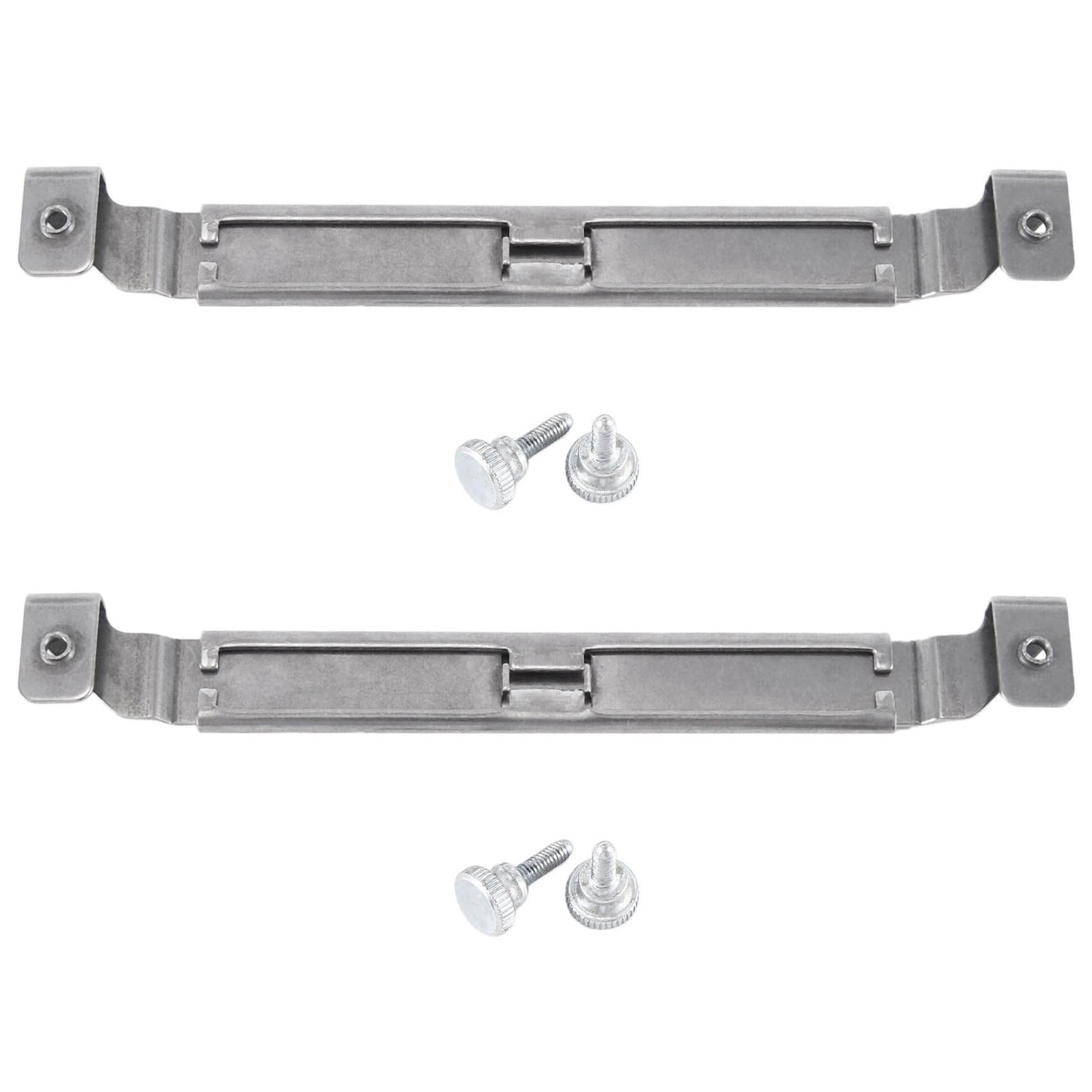 Hndhbfgrt 2X Adjustable Griddle Spatula Holder, Stainless Steel Grill Barbecue Tool Rack Curved