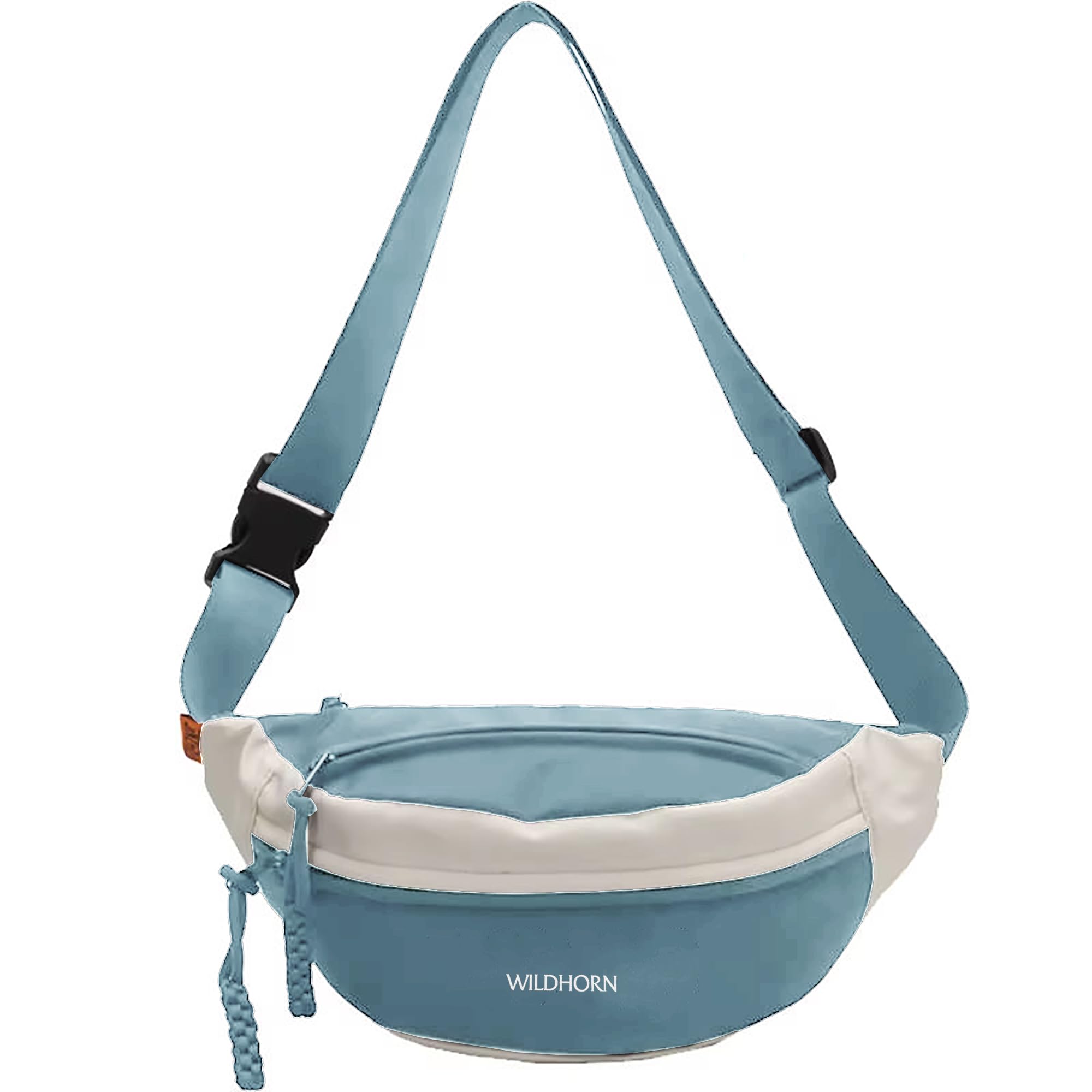 WILDHORN Sling Bag for Men & Women | Water-Resistant Crossbody Waist Bag with Adjustable Strap | Stylish Travel, Daily & Casual Sports Chest Bag (Blue)