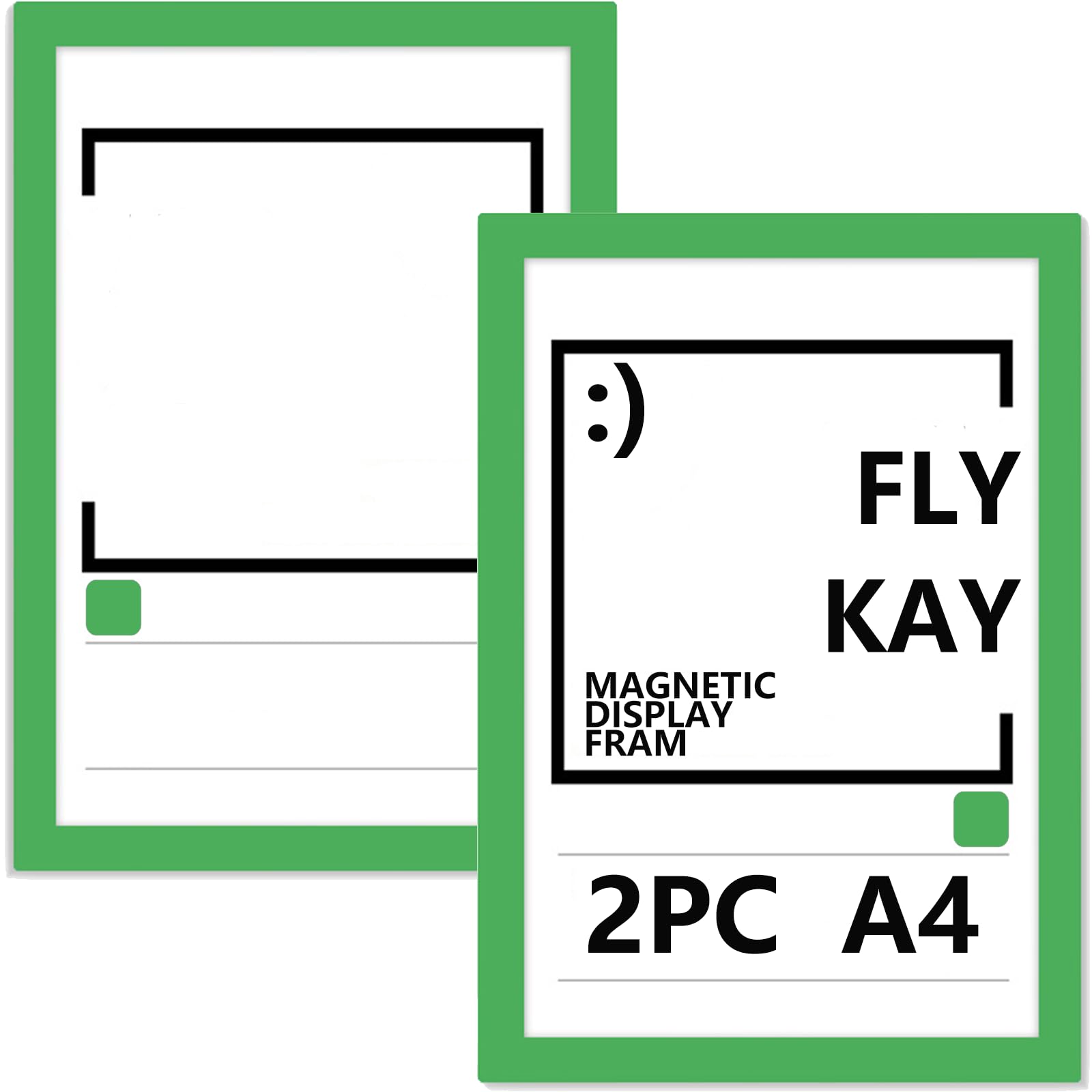 2PCS A4 Magnetic Photo Frames, Self Adhesive Magnetic Picture Diamond Painting Art Display Frame, Waterproof Clear Sign Holders for Notices, Certificate, Poster, Ads, Documents