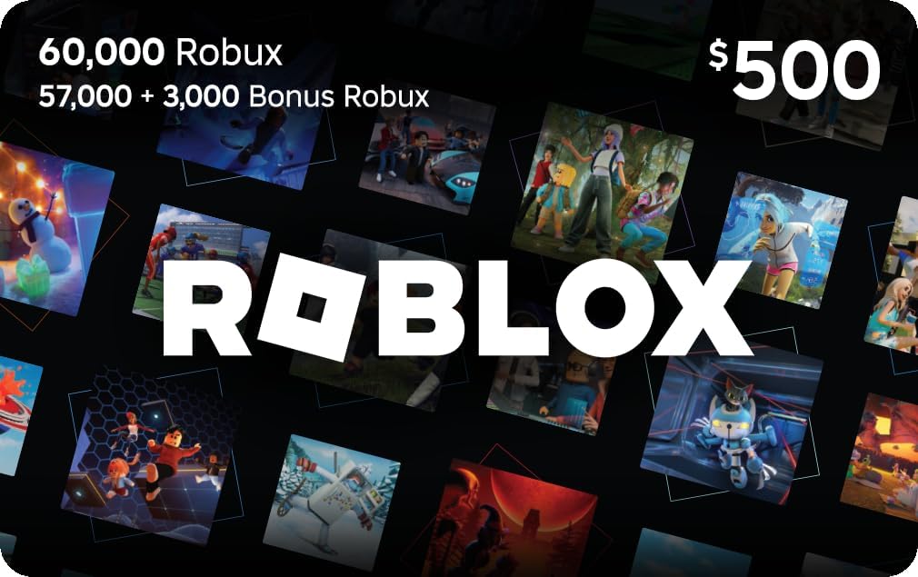 Roblox Digital Gift Card - 60,000 Robux [Includes Exclusive Virtual Item] [Digital Code]