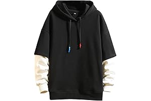 Contrast Color Pullover Hoodie: The Patchwork Pioneer for Men