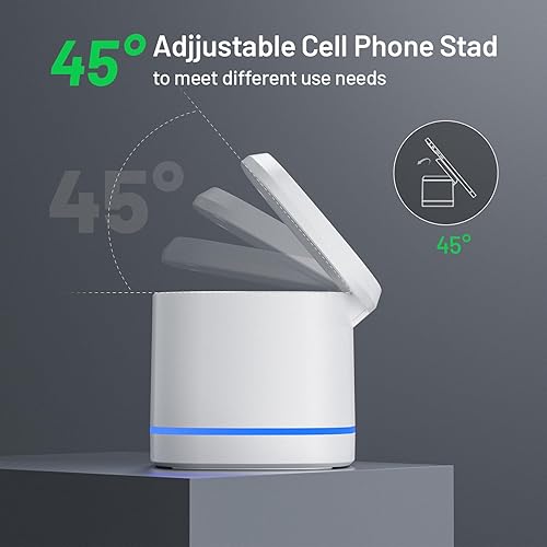 Miniatura 8 de SUVBHBN Cargador inalámbrico magnético 3 en 1 para múltiples dispositivos Apple, soporte de cargador inalámbrico portátil rápido y seguro para