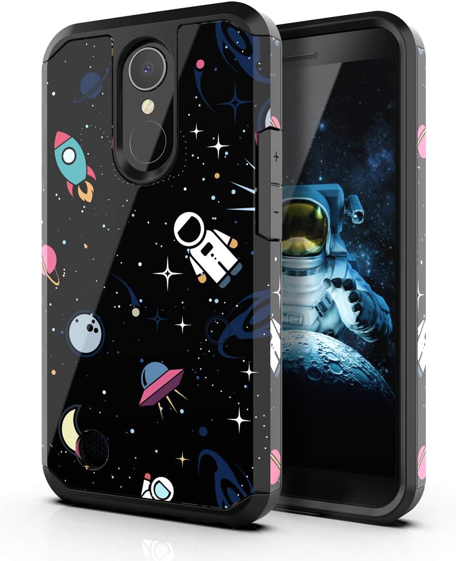 PBRO Case for LG Aristo 2 Case/Aristo 3/Aristo 2 Plus/Tribute Empire/Tribute Dynasty/Rebel 2/Rebel 3/Rebel 4 LTE/Fortune 2/Phoenix 3/Phoenix 4/Risio 2/Risio 3/Zone 4/K8 2017/K8 Plus/K8 2018 Case-Space