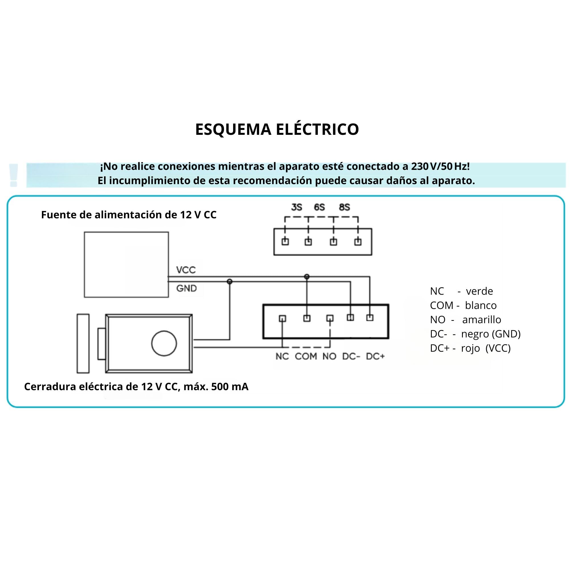 Kit de Portero Unifamiliar Manos Libres Negro IP54 - Timbre Inalámbrico Exterior Impermeable - Timbres para casa - Intercomunicador Casa